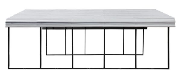 Arrow Carport, 20 ft. x 24 ft. x 7ft. Eggshell 20′ x 24′ x 7′ - Image 2