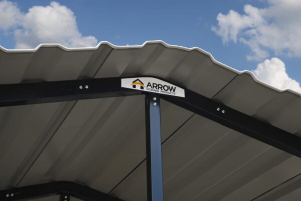 Arrow Carport, 20 ft. x 24 ft. x 7ft. Eggshell 20′ x 24′ x 7′ - Image 3