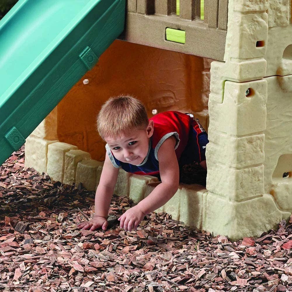 Step2 Naturally Playful Woodland Climber II with Slide, Green - Image 3